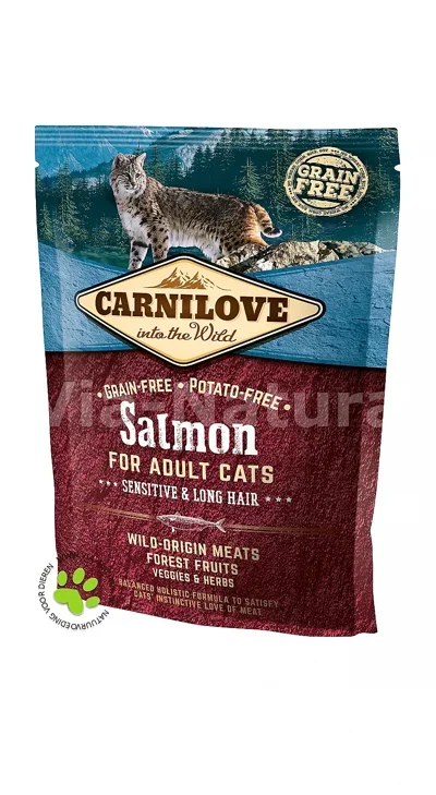 CARNILOVE SALMON SENSITIVE & LONG HAIR 400 GR